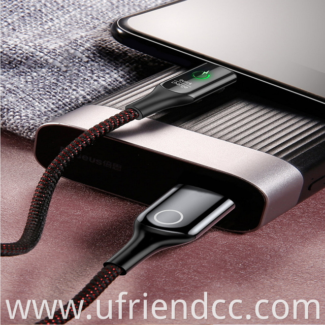 Hot sell usb A male to type c male fast charging cable